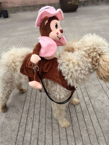 Funny Dog Costume Pet clothes Cowboy