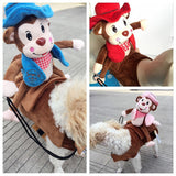 Funny Dog Costume Pet clothes Cowboy