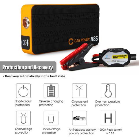 14000mah Portable Car Jump Starter Power Bank Emergency Auto Battery Booster Pack  800A Peak Current