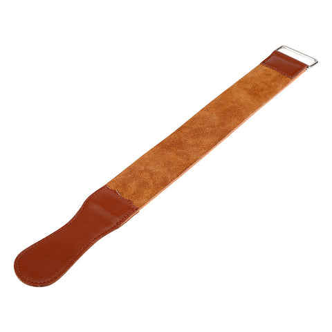 Men's Durable Cow Leather Manual Strop Straight Razor Knife Shaving Sharpening