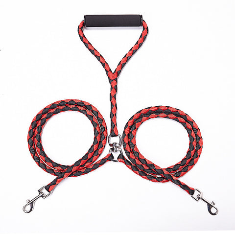 Double Dog Leash No-Tangle Dual Leash For Two Dogs To Walk in high quality with 4 colors