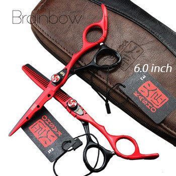 Brainbow 6.0 'Japan Hairdressing Scissors Hair Cutting Thinning Scissors Set Barber Shears