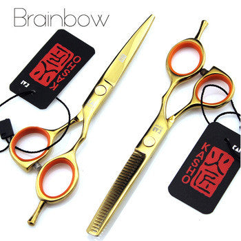 Brainbow 6.0 'Japan Hairdressing Scissors Hair Cutting Thinning Scissors Set Barber Shears