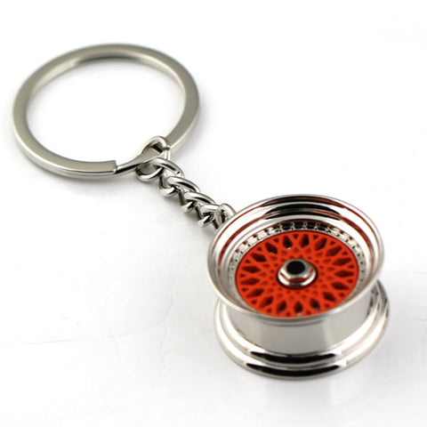 wheel hub model keychain