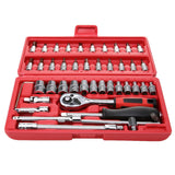 46pc Spanner Socket Set 1/4" Car Repair Tool set