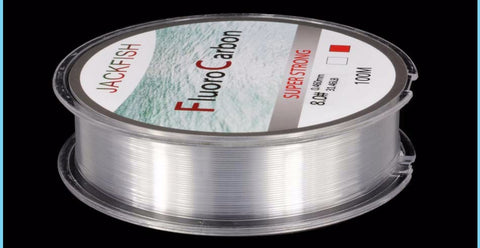 100M Fluorocarbon Fishing Line  red/clear two colors 4-32LB Carbon Fiber Leader Line