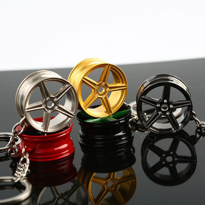 Wheel Rim Keychain Pendent KV1 Design JDM