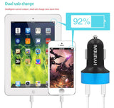 Hyundai Car Charger 5V 3.1A Quick Charge Dual USB Port LED