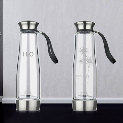 500ML Hydrogen Rich Ionizer Glass Water Bottle