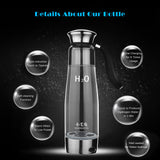 500ML Hydrogen Rich Ionizer Glass Water Bottle