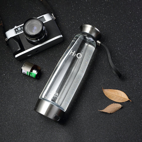 500ML Hydrogen Rich Ionizer Glass Water Bottle