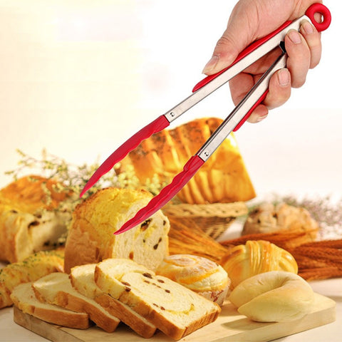 Silicone Stainless Steel Tongs