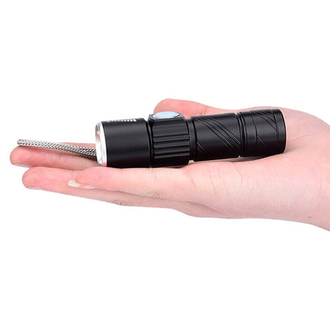 USB Handy Powerful  LED Flashlight Rechargeable Zoomable Lamp