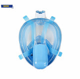 2017 Qiiwi New Arrival Snorkel Mask Full Face Design Snorkeling Diving Mask Anti-fog and Anti-leak Technology Water Sports