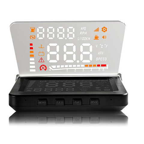 Universal 4 Inch Car HUD Head Up Display OBD II