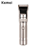 Professional  Electric Cordless Hair Clipper Rechargeable Hair Trimmer Men's Hair Cutting Machine Aluminum Alloy