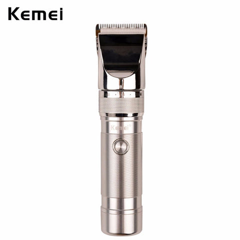 Professional  Electric Cordless Hair Clipper Rechargeable Hair Trimmer Men's Hair Cutting Machine Aluminum Alloy