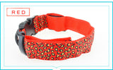 Dogstory Adjustable New Style Leopard Glow Cat Dog Collar Nylon