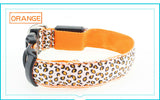 Dogstory Adjustable New Style Leopard Glow Cat Dog Collar Nylon