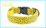 Dogstory Adjustable New Style Leopard Glow Cat Dog Collar Nylon