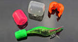 MNFT 12Pcs/Lot Wood Shrimp Hooks Cover Jig Squid Umbrella Hook Hat Box Protector only S M L XL