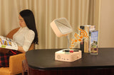 bluetooth speaker led table lamp multifunctional make up mirror rechargeable table bed lamp