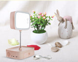 bluetooth speaker led table lamp multifunctional make up mirror rechargeable table bed lamp