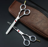 2 Scissors+1 bag Kasho 5.5/6 Inch High Quality Professional Hairdressing Scissors