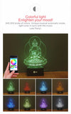 Buddha 3D Music Bluetooth Speaker Desk Table LampUSB LED