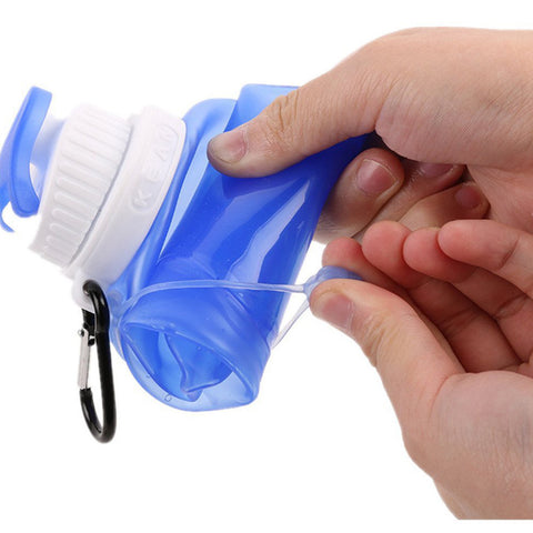 Silicone Foldable Water Bottle 500ml Top Grade Silicone