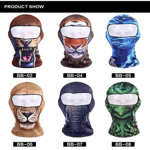 Ski Motorcycle Biker Motorbike Neck Warmer Helmet Hood Hat Headwear Full Face Mask