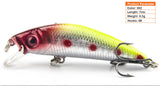 Lifelike Minnow Fishing Lure 7CM 8.5G 6#