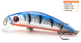 Lifelike Minnow Fishing Lure 7CM 8.5G 6#