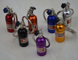 Nitrous Oxide Bottle Keyring Key Chain Ring Stash Pill Box NOS