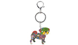 Pug Dog KeyChain Key Ring