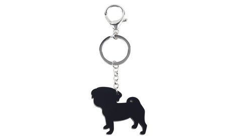 Pug Dog KeyChain Key Ring