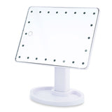 LED Touch Screen Makeup Mirror Professional Vanity Mirror With 22 LED Lights Adjustable 360 Rotating with 10X Magnifier