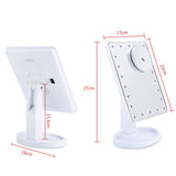 LED Touch Screen Makeup Mirror Professional Vanity Mirror With 22 LED Lights Adjustable 360 Rotating with 10X Magnifier