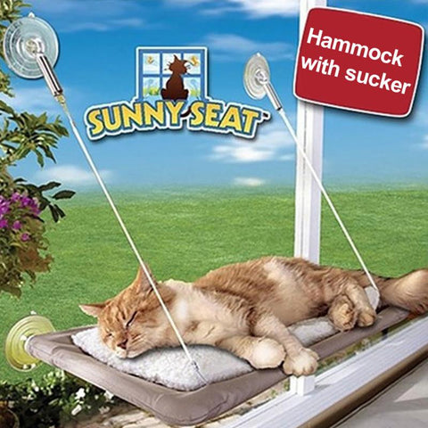 Cute Pet Hanging Beds Bearing 20kg Cat Sunny Seat Window Mount Pet Cat Hammock