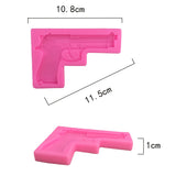 Gun Toy Shape Silicone Cake Molds