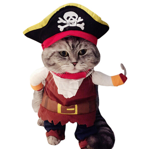 Funny Clothes For Pet Dog Costume Caribbean Pirate Suit