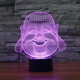 Maitreya Buddha 3D Illusion LED Night Light