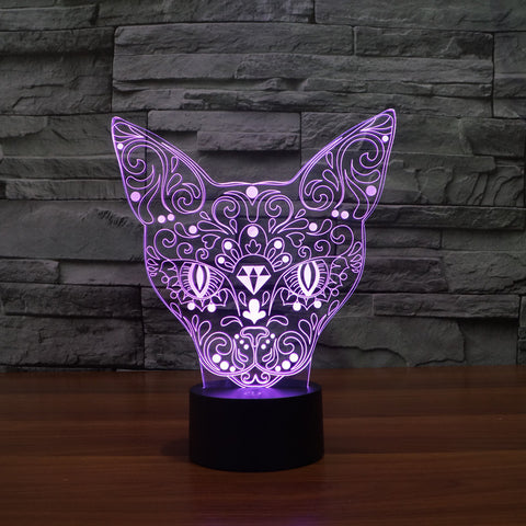 Cat 3D night lamp