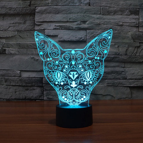 Cat 3D night lamp
