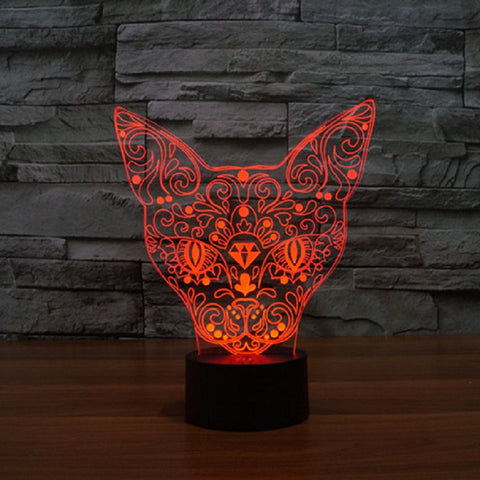 Cat 3D night lamp