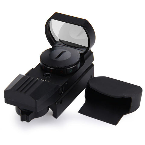 Hot 11 /20 mm Rail Riflescope Hunting Airsoft Optics Scope Holographic Red Dot Sight Reflex 4 Reticle Tactical Gun Accessories