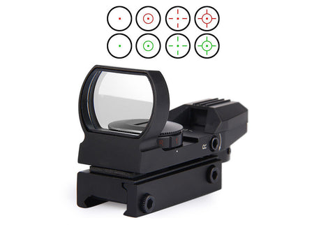 Hot 11 /20 mm Rail Riflescope Hunting Airsoft Optics Scope Holographic Red Dot Sight Reflex 4 Reticle Tactical Gun Accessories