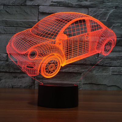 Car 3D Visual Led Night lamp