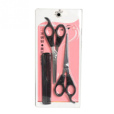 Professional Hair Dressing Scissor 3pcs Barber Tool Hair Scissor Comb Set Cutting Thinning Hairdressing Shears