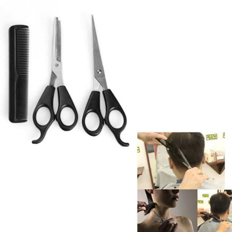 Professional Hair Dressing Scissor 3pcs Barber Tool Hair Scissor Comb Set Cutting Thinning Hairdressing Shears